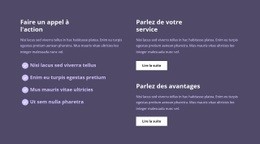 Créateur De Sites Web Le Plus Créatif Pour Beaucoup De Texte Dans Les Colonnes