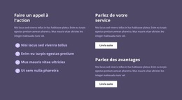 Beaucoup De Texte Dans Les Colonnes : Modèle De Site Web Simple