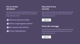 Bootstrap HTML Per Molto Testo In Colonne