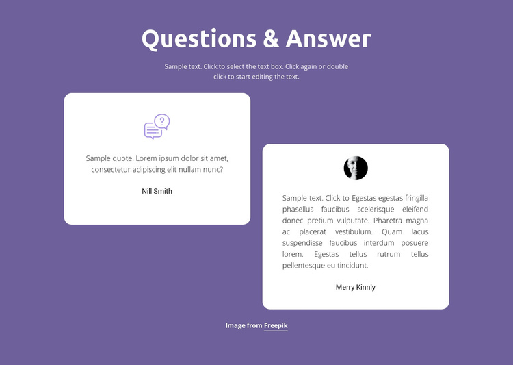 Quick answers Joomla Template