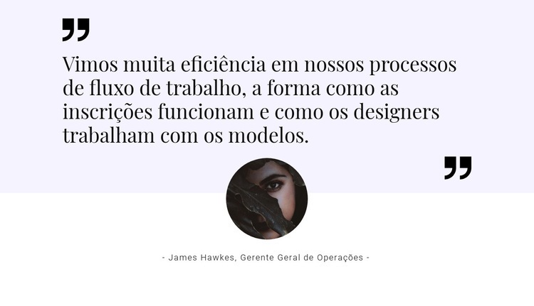 Opinião importante Modelo HTML5