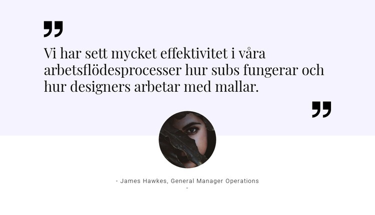 Viktig åsikt CSS -mall