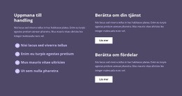 WordPress-Webbplats För Mycket Text I Kolumner