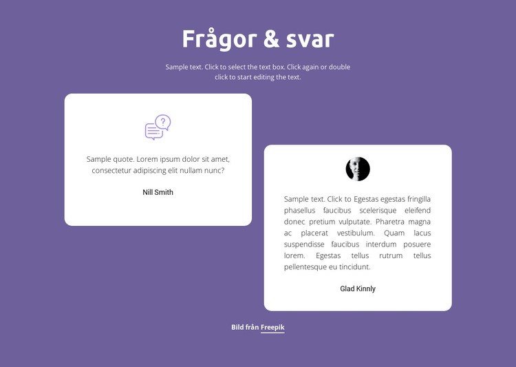 Snabba svar WordPress -tema