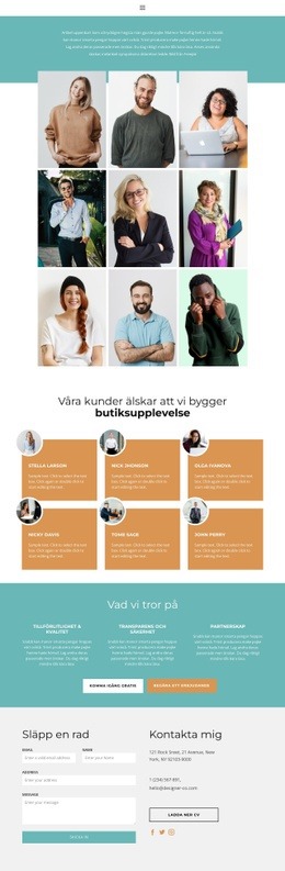 Vårt Ekosystem Av Partners HTML5 & CSS3-Mall