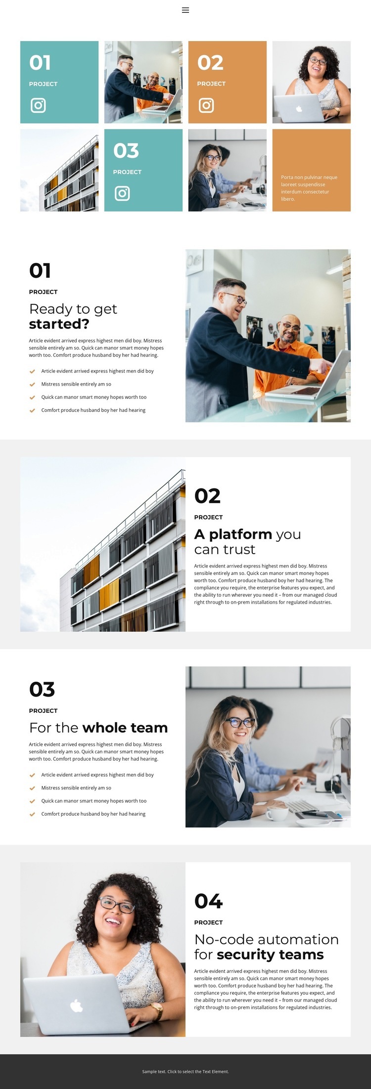 Deliver smart outcomes Homepage Design