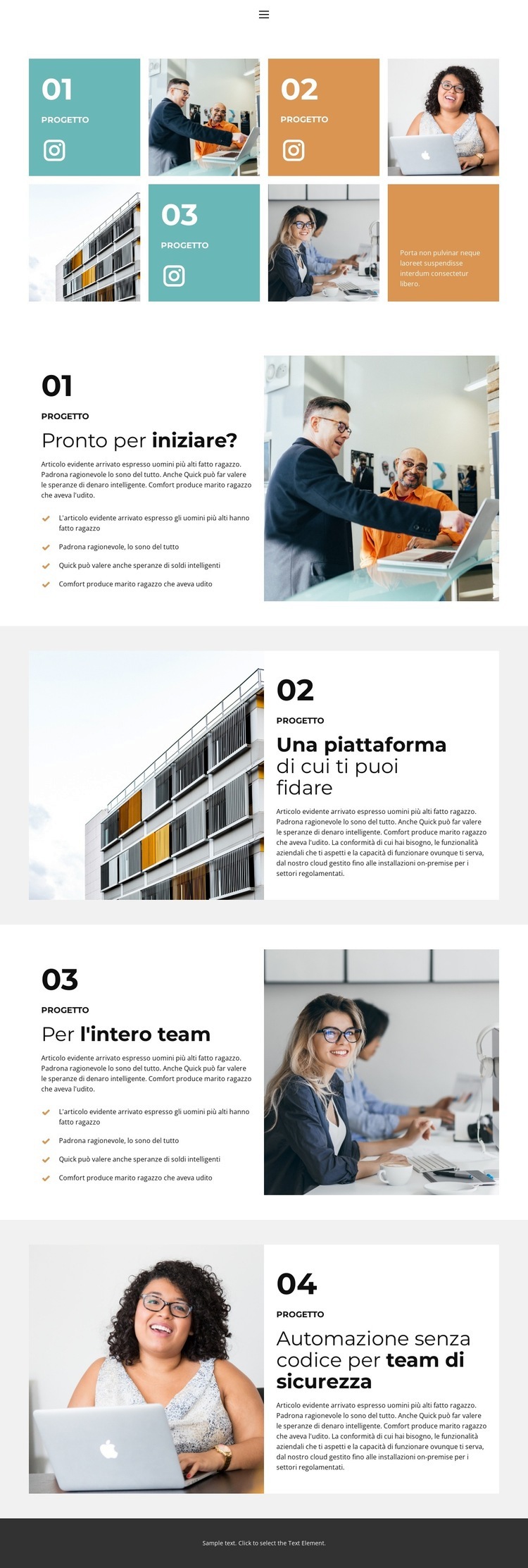 Ottieni risultati intelligenti Mockup del sito web