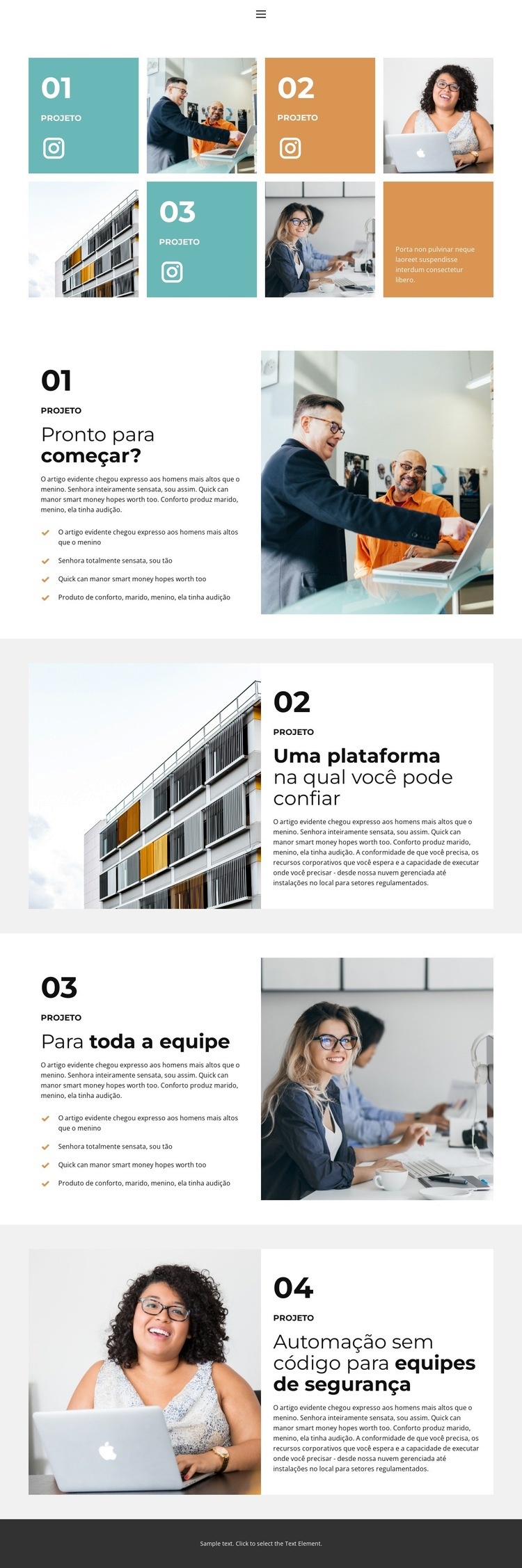 Entregue resultados inteligentes Design do site