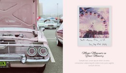 Template Demo For Exhibition Of Retro Cars