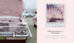 Tentoonstelling Van Retro-Auto'S - Websitesjablonen