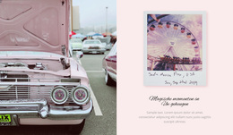 WordPress-Thema Tentoonstelling Van Retro-Auto'S Voor Elk Apparaat