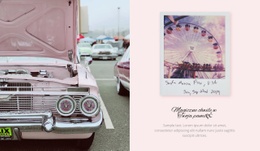 Wystawa Samochodów Retro - Piękny Projekt Strony Internetowej