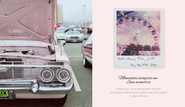 Exposição De Carros Retrô - Belo Design De Site