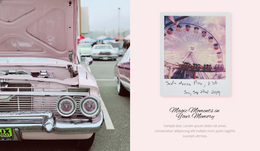 Exhibition Of Retro Cars - Custom Web Page Design