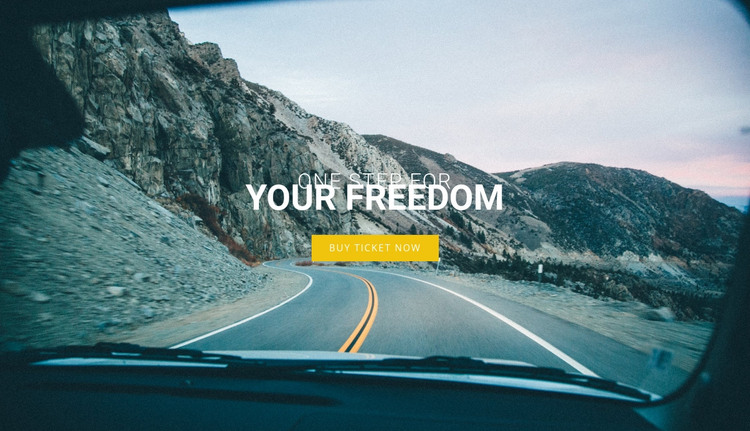 Let's go to your freedom Homepage Design