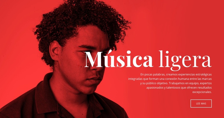 Centro musical Maqueta de sitio web