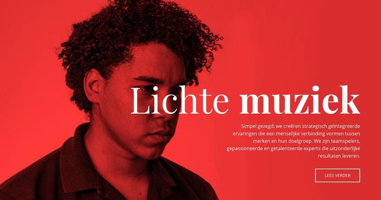 Muziekcentrum Website sjabloon