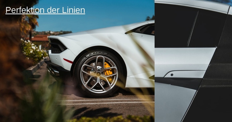 Perfektion der Linien Website design