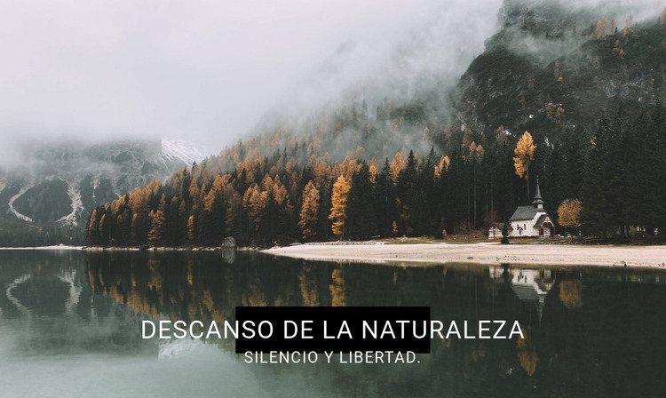 Balneario del lago Plantilla HTML