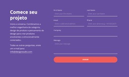 Comece Seu Projeto Site Responsivo