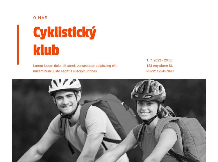  Kurzy dovedností pro cyklisty Šablona HTML