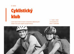 Rozvržení Webu Pro Kurzy Dovedností Pro Cyklisty