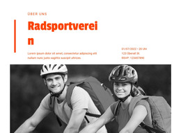 Radfahrer-Kurse - Einfache HTML-Vorlage