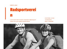 Radfahrer-Kurse - Modernes Website-Modell