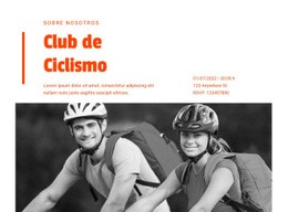 Cursos De Habilidades Ciclistas: Maqueta De Sitio Web Moderno