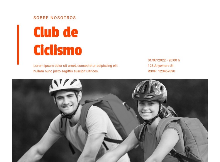  Cursos de habilidades ciclistas Plantilla CSS