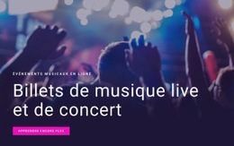 Billets De Concert Et Mosaïque En Direct - Créateur De Sites Web