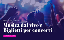 Mosic Live E Biglietti Per Concerti - Tema WordPress Multiuso Creativo