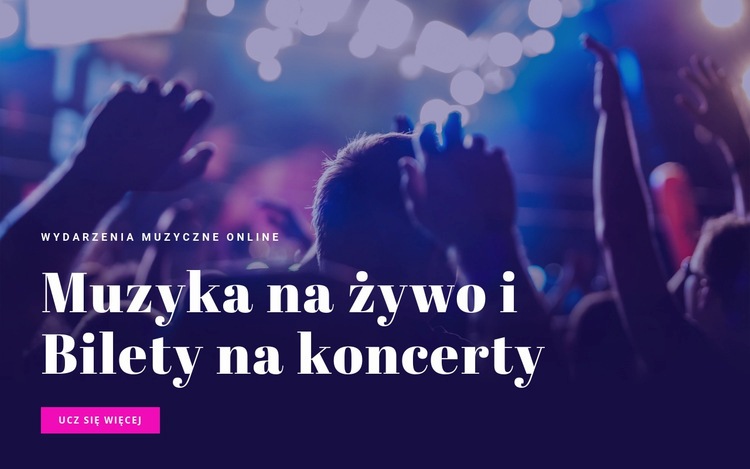 Mozaika na żywo i bilety na koncerty Kreator witryn internetowych HTML