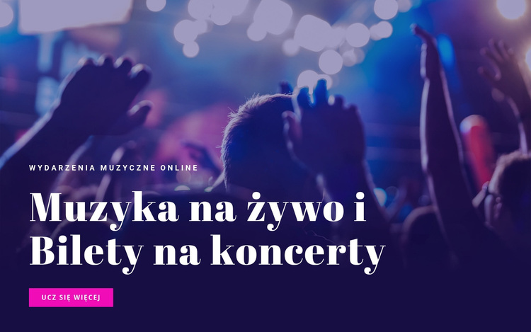 Mozaika na żywo i bilety na koncerty Motyw WordPress