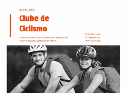 Cursos De Habilidades Para Ciclistas - Maquete De Site Moderno