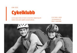 Cyklistkunskaper Enkel HTML CSS-Mall