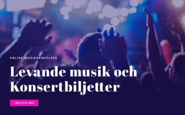 Live Mosic Och Konsertbiljetter - Nedladdning Av HTML-Mall