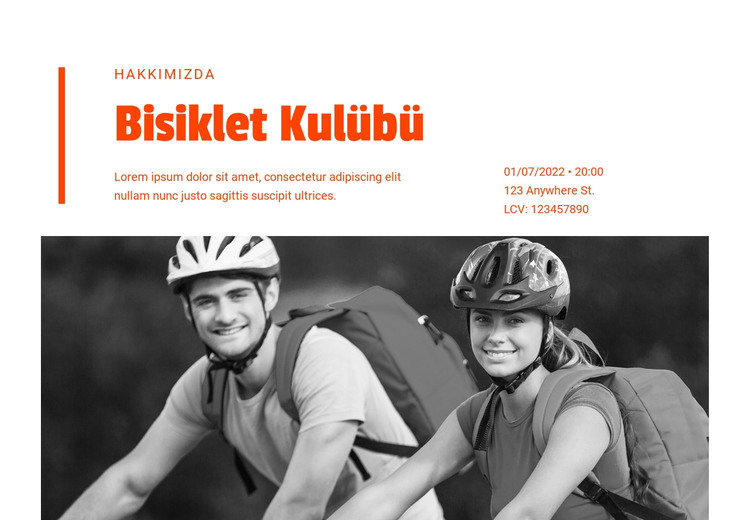  Bisikletçi beceri kursları HTML Şablonu
