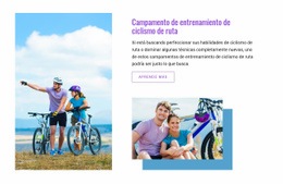 Club De Entrenamiento De Ciclismo De Ruta: Página De Destino Moderna