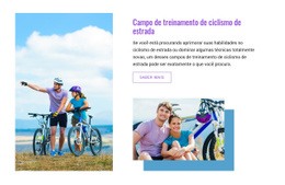 Construtor De Sites Incrível Para Clube De Treinamento De Ciclismo De Estrada