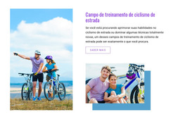 Clube De Treinamento De Ciclismo De Estrada - Modelo Web Moderno