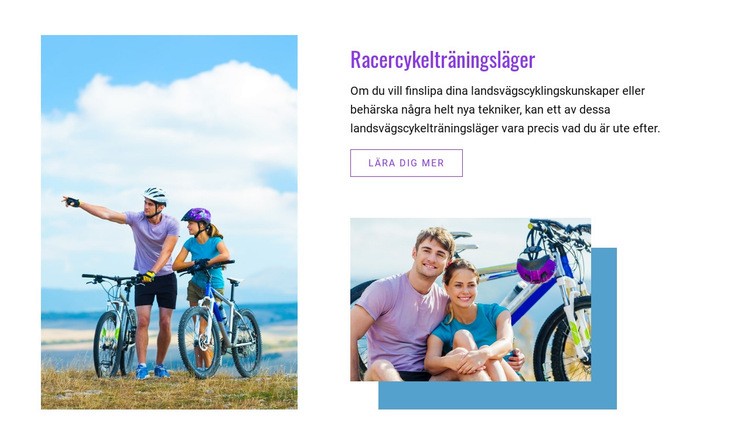 Racercykelträningsklubb Hemsidedesign