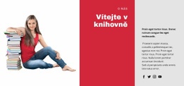 Vzdělávací Online Knihovna - Šablona Webové Stránky