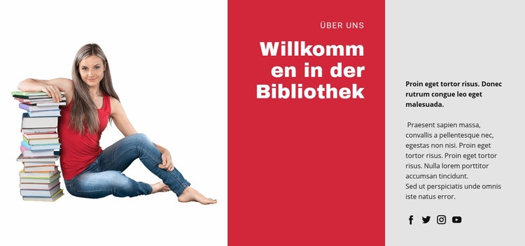 Pädagogische Online-Bibliothek Eine Seitenvorlage