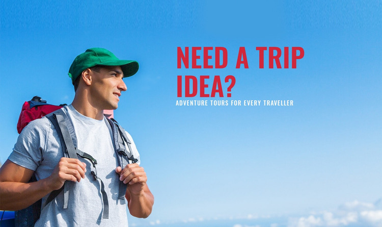 Hiking Experiences across the Globe Homepage Design