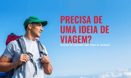 Web Design Incrível Para Experiências De Caminhada Em Todo O Mundo