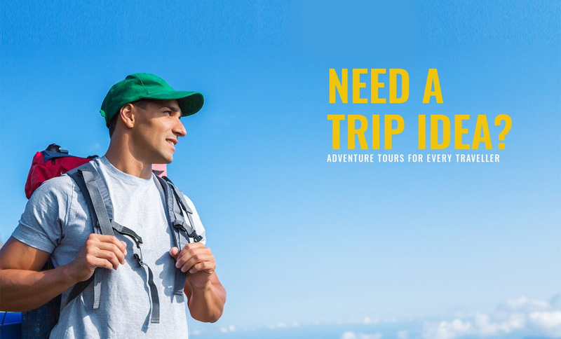 Hiking Experiences across the Globe Web Page Design