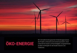 Website-Design Für Öko-Windenergie