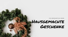 Hausgemachte Geschenke Und Geschenke - Bootstrap-Vorlage