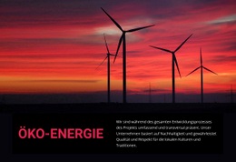 Öko-Windenergie - HTML5-Vorlage